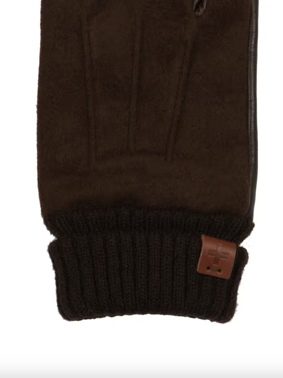 Wool & Leather Gloves - Brown