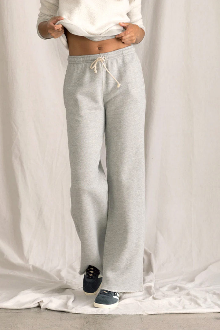 Hailey Wide Leg Lounge Pant - Grey