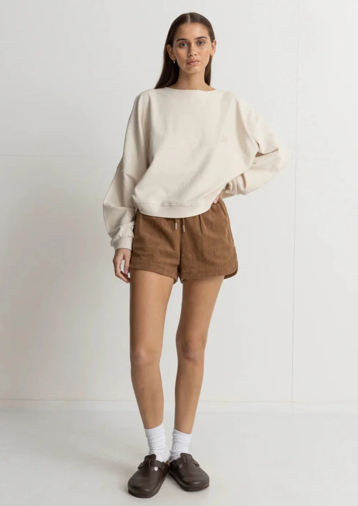 Reverse Terry Slouch Sweatshirt - Natural
