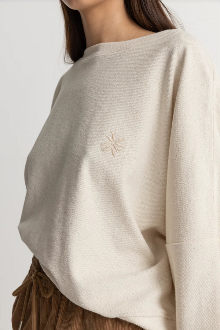 Reverse Terry Slouch Sweatshirt - Natural
