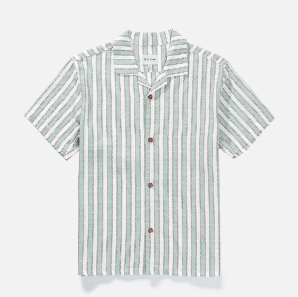 Vacation Stripe Shirt - Sea Green
