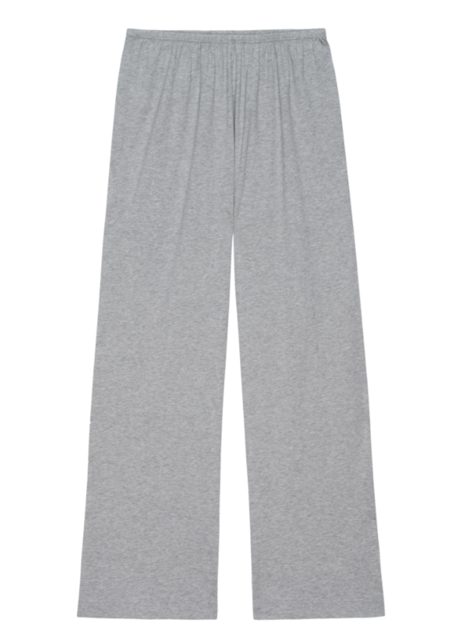 Jersey Simple Crop Pant - Heather Grey