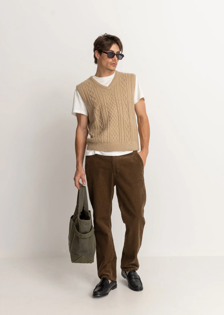 Mohair Knit Vest - Latte