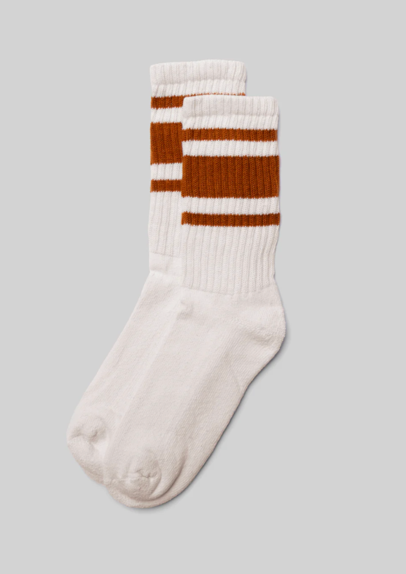 Mono Stripe Socks - Texas Orange