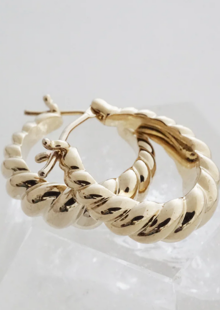 Croissant Hoops - Gold