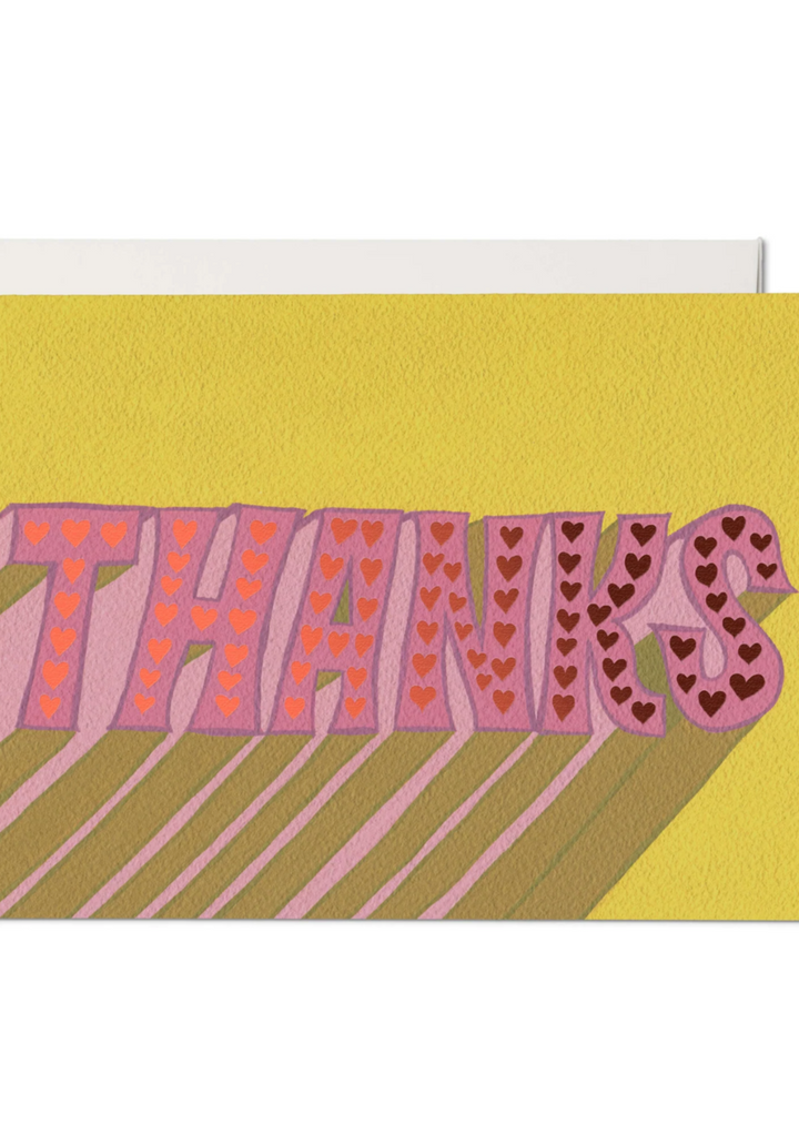 Hearts Thank You Card