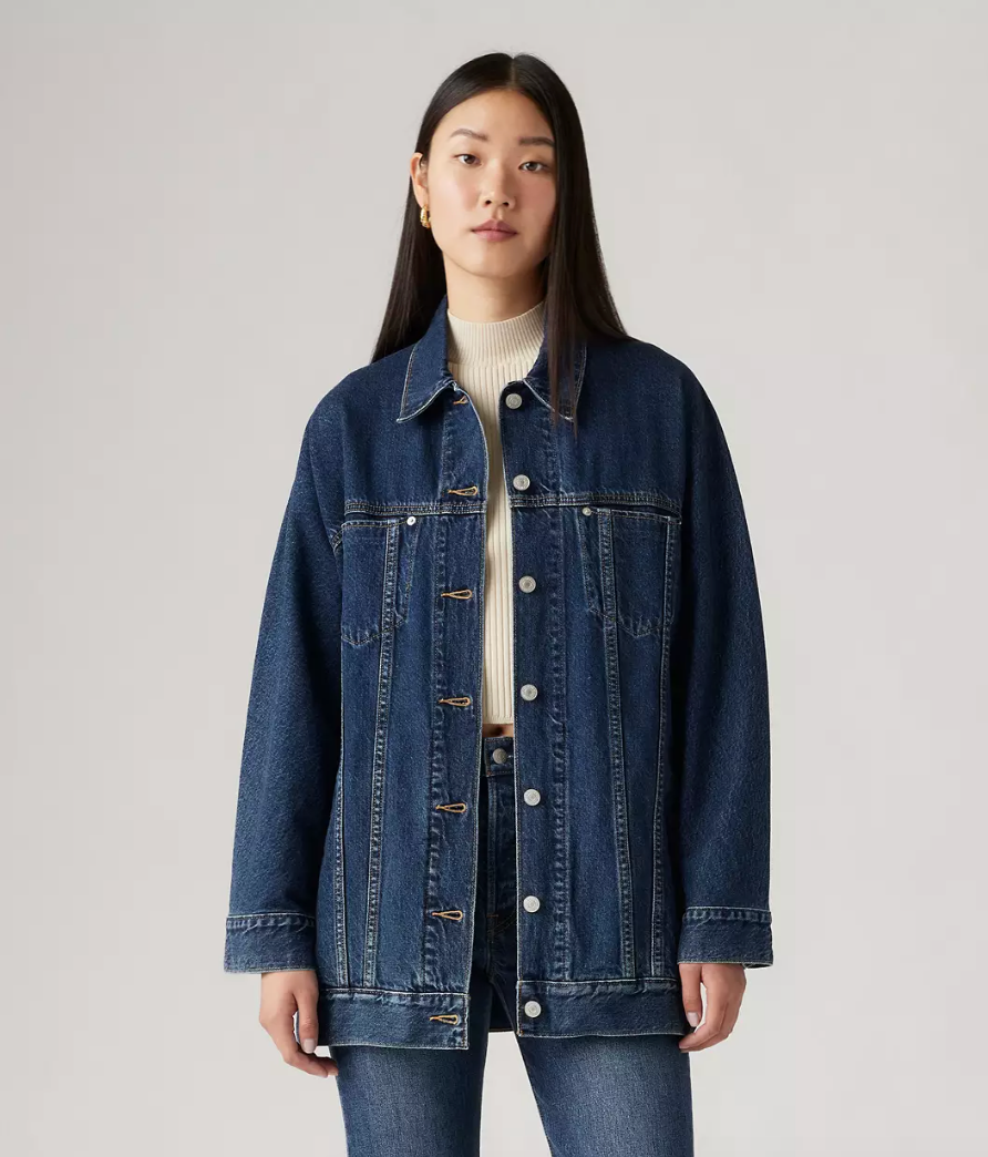 Belted Dolman Trucker Jacket