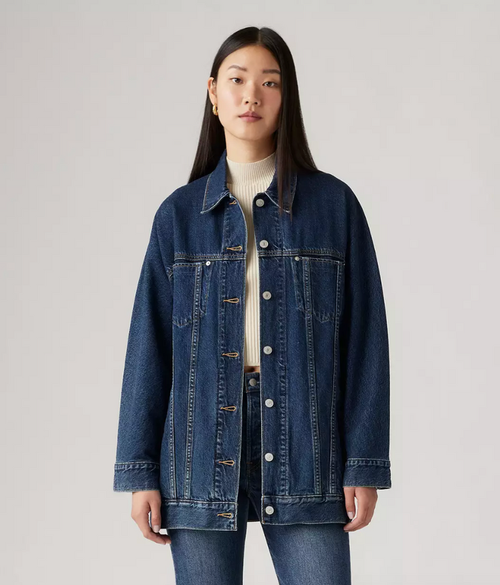 Belted Dolman Trucker Jacket