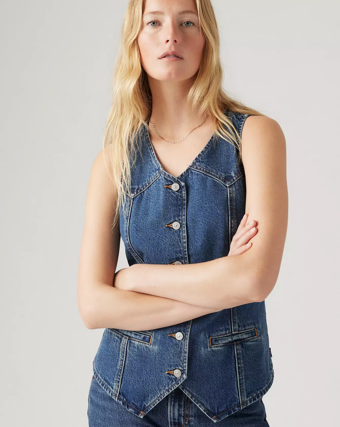 Longline Denim Vest - Enchantment