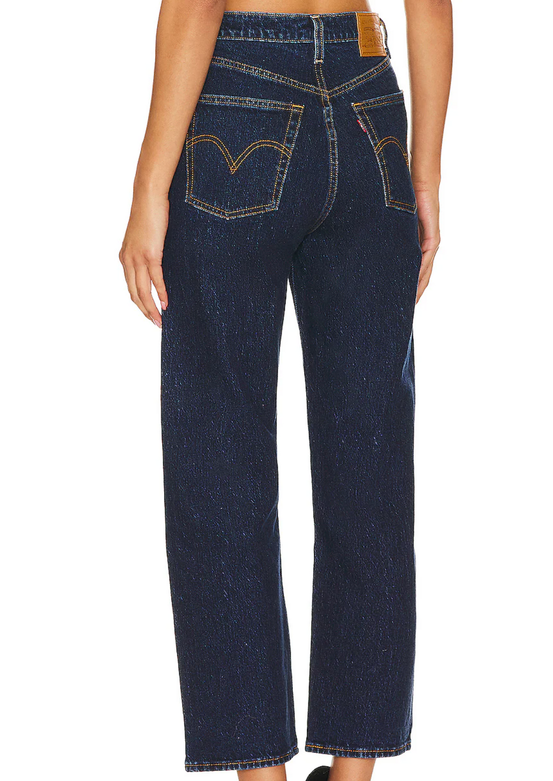 Ribcage Straight Ankle Jeans - Salsa Dark Stone