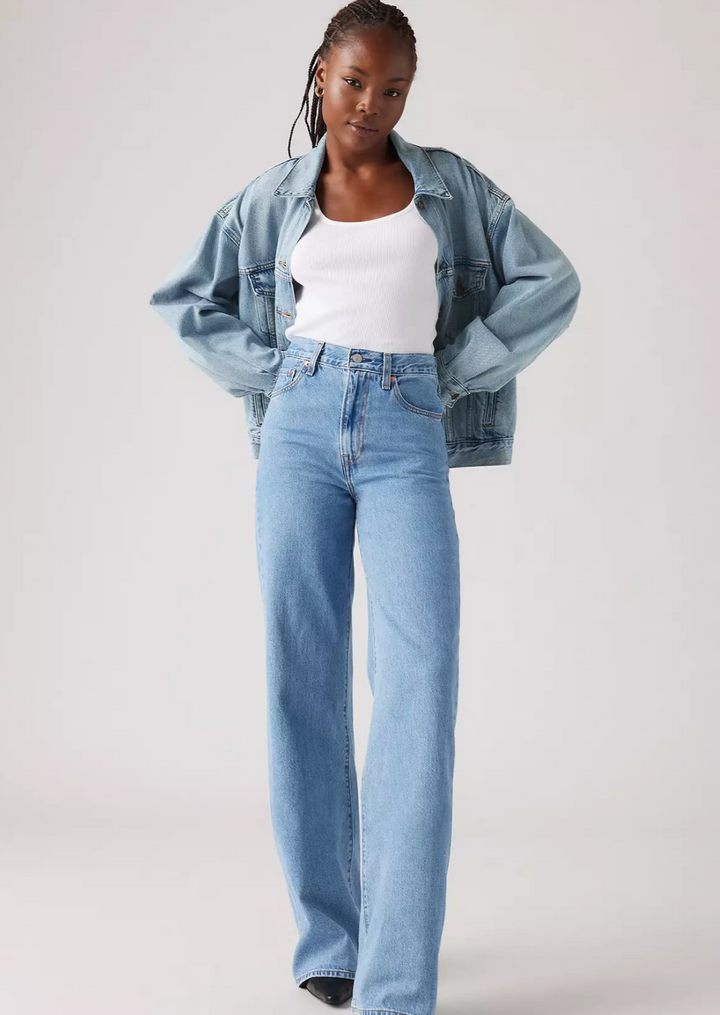 Ribcage Wide Leg Jeans - Splash Zone