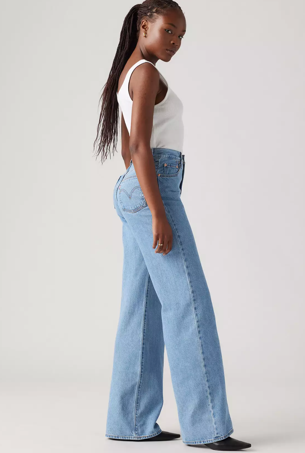 Ribcage Wide Leg Jeans - Splash Zone