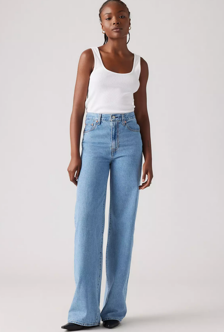 Ribcage Wide Leg Jeans - Splash Zone