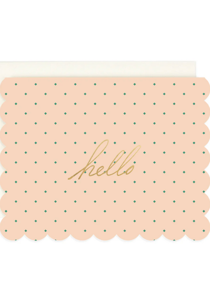 Hello Diamond Dot Greeting Card