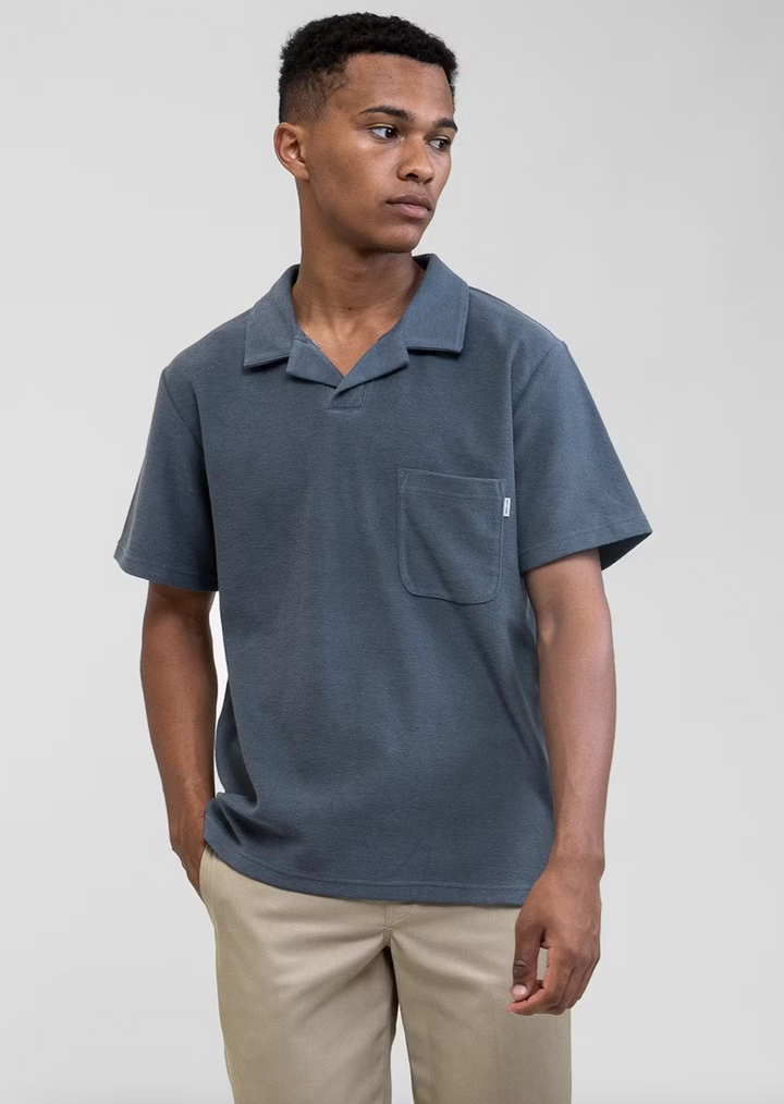 Terry Polo Shirt - Slate