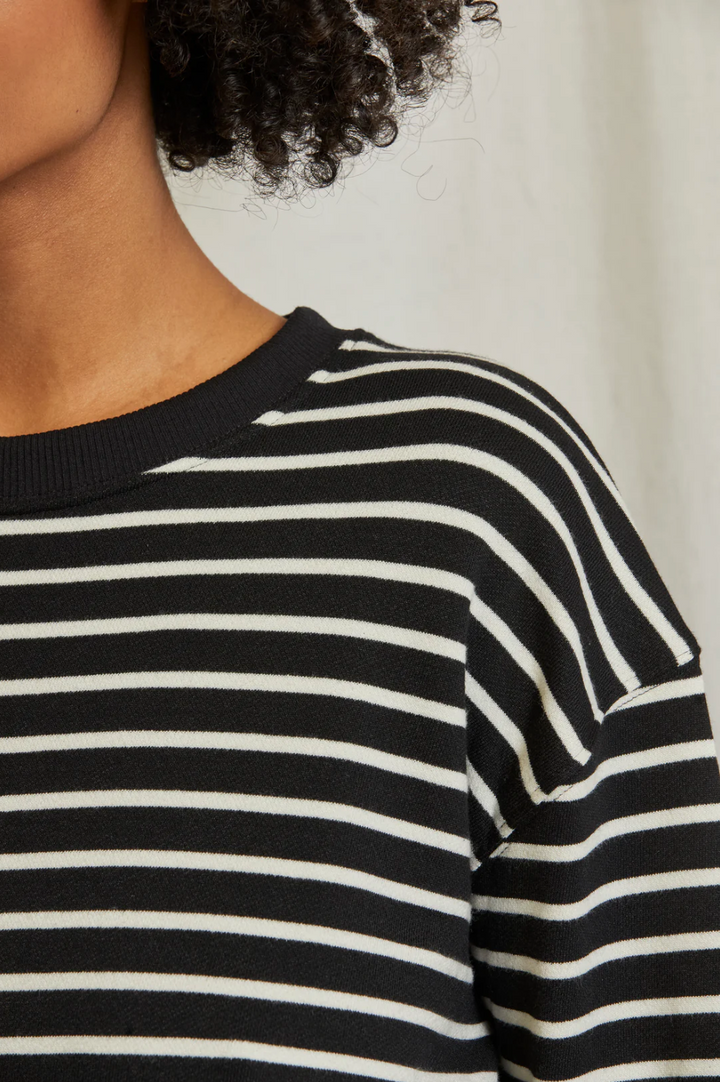 Tyler Pullover - Black / Natural Stripe