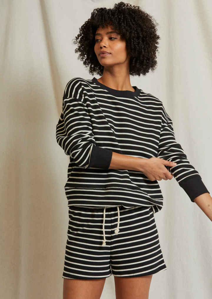 Bennie Short - Black / Natural Stripe