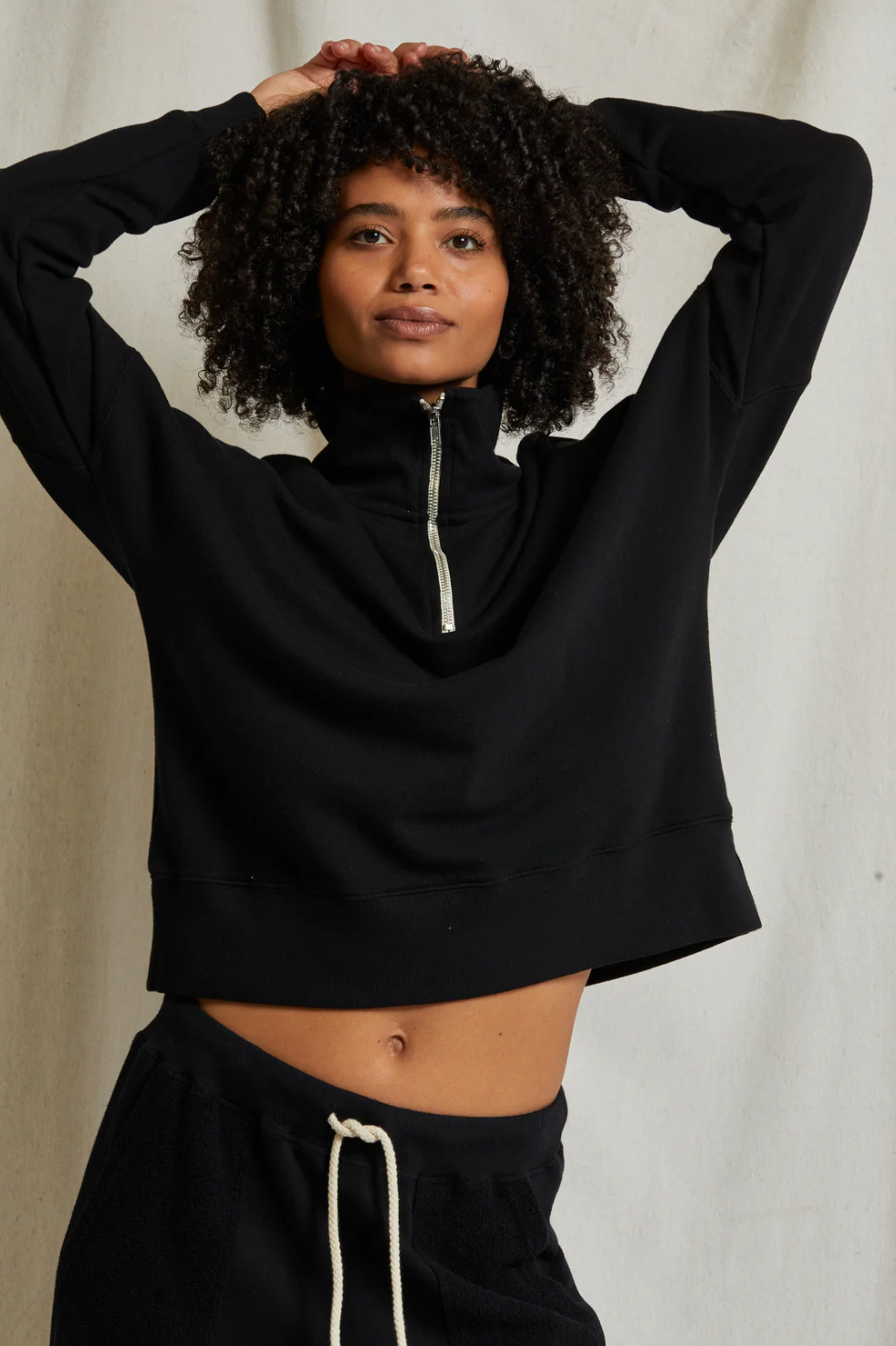 Maren Half Zip - True Black