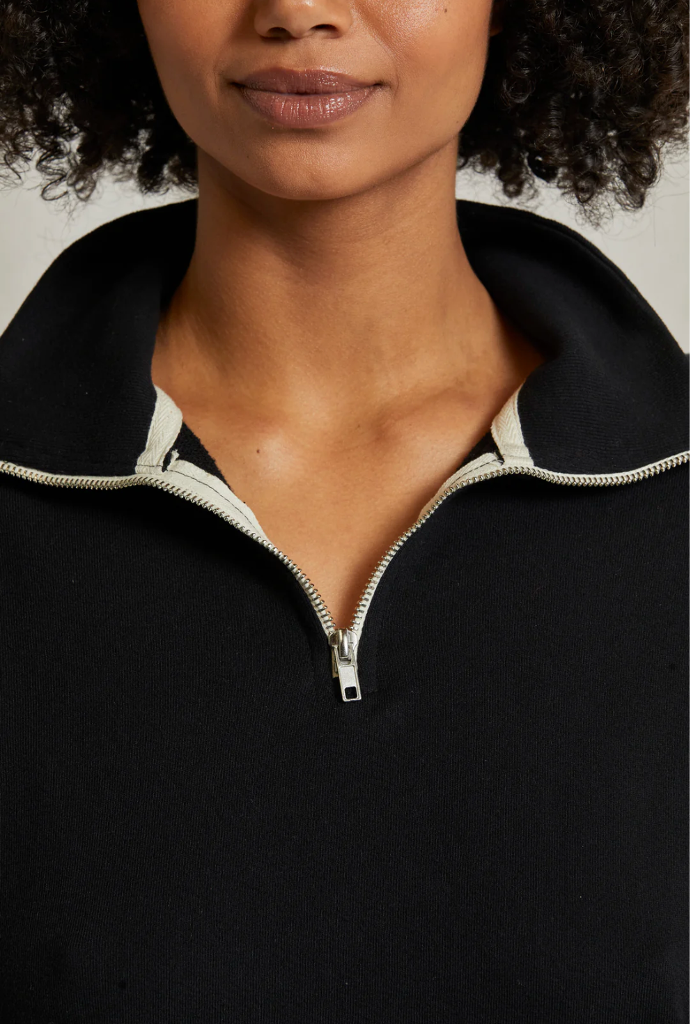 Maren Half Zip - True Black