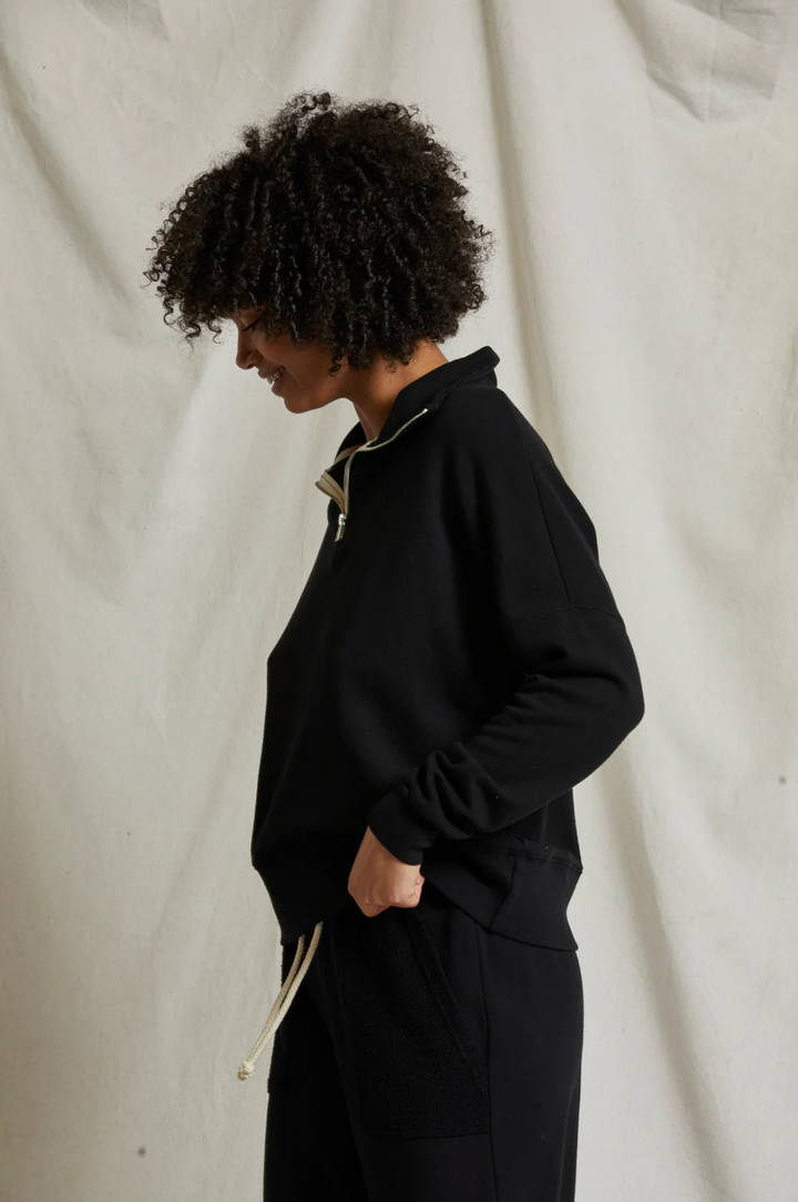 Maren Half Zip - True Black