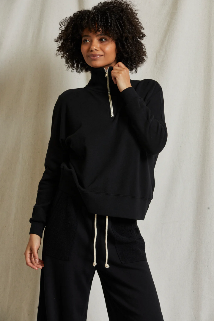 Maren Half Zip - True Black