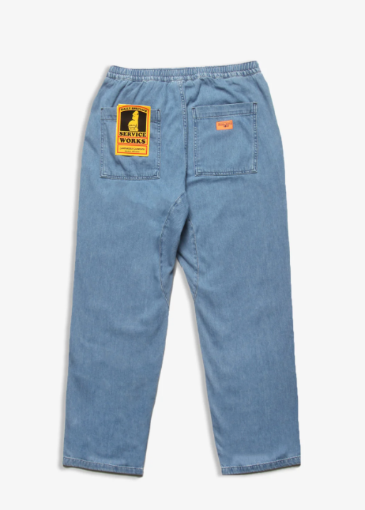 Classic Chef Pant - Light Wash Denim