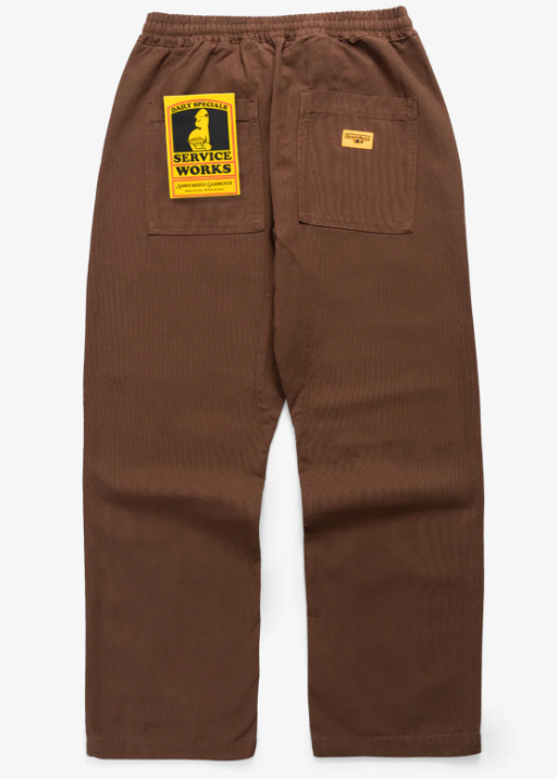 Classic Canvas Chef Pant - Brown