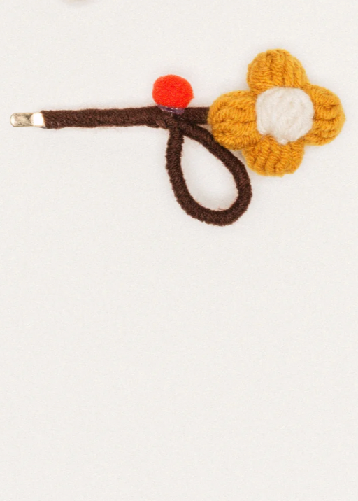 Dapper Daisy Bobby Pin - Orange