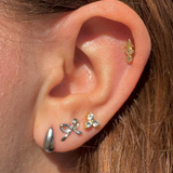 Mini Teardrop Studs - Silver