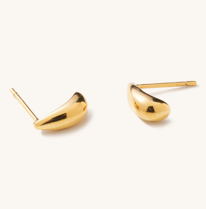 Mini Teardrop Studs - Gold