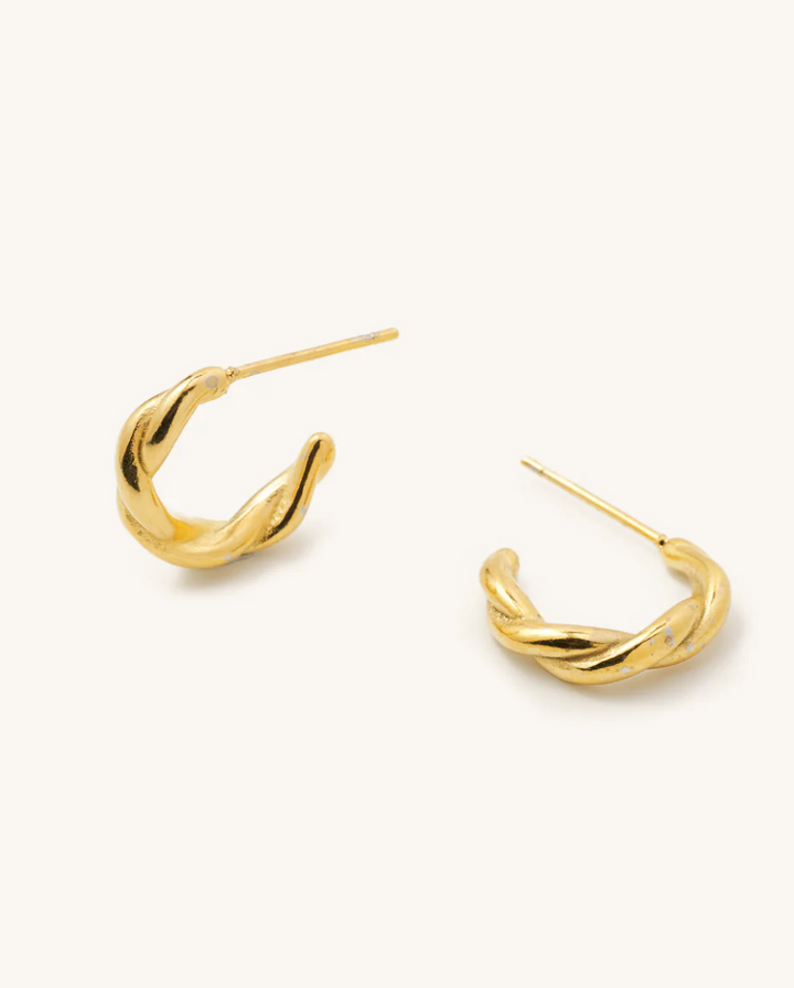 Capri Twist Hoops - Gold