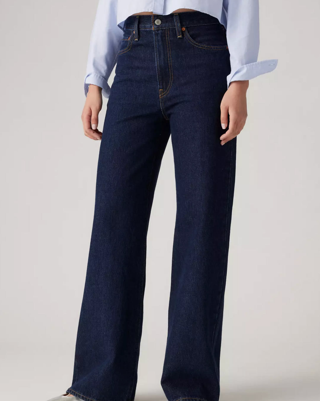 Ribcage Wide Leg Jeans - Shaded View