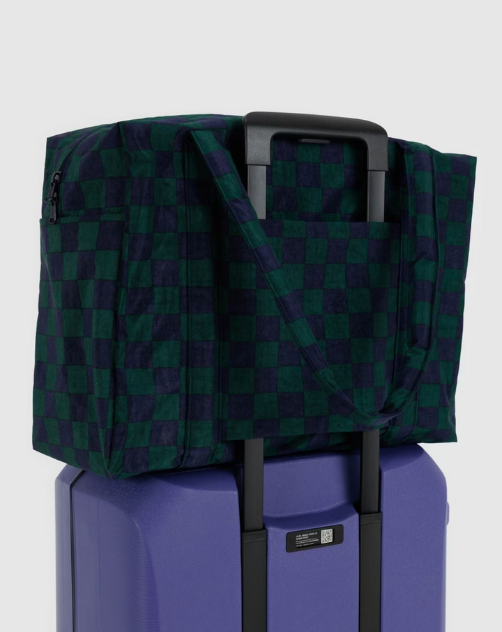 Cloud Carry On - Navy + Green Check