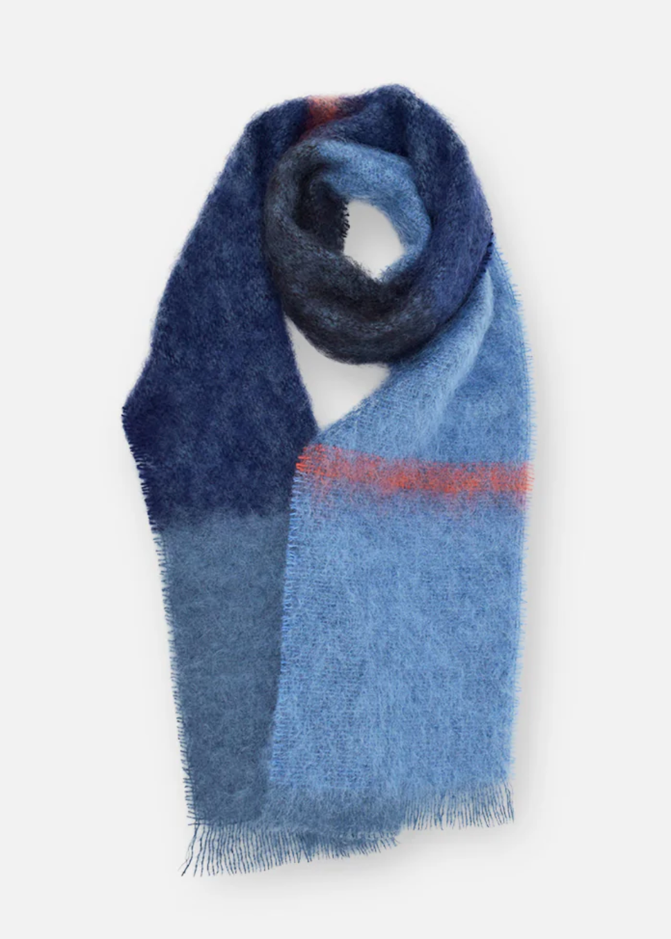 Boher Mohair Scarf - Azure