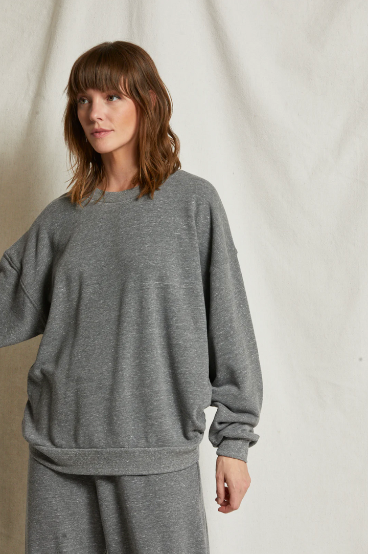 Nelly Oversized Crew - Heather Grey