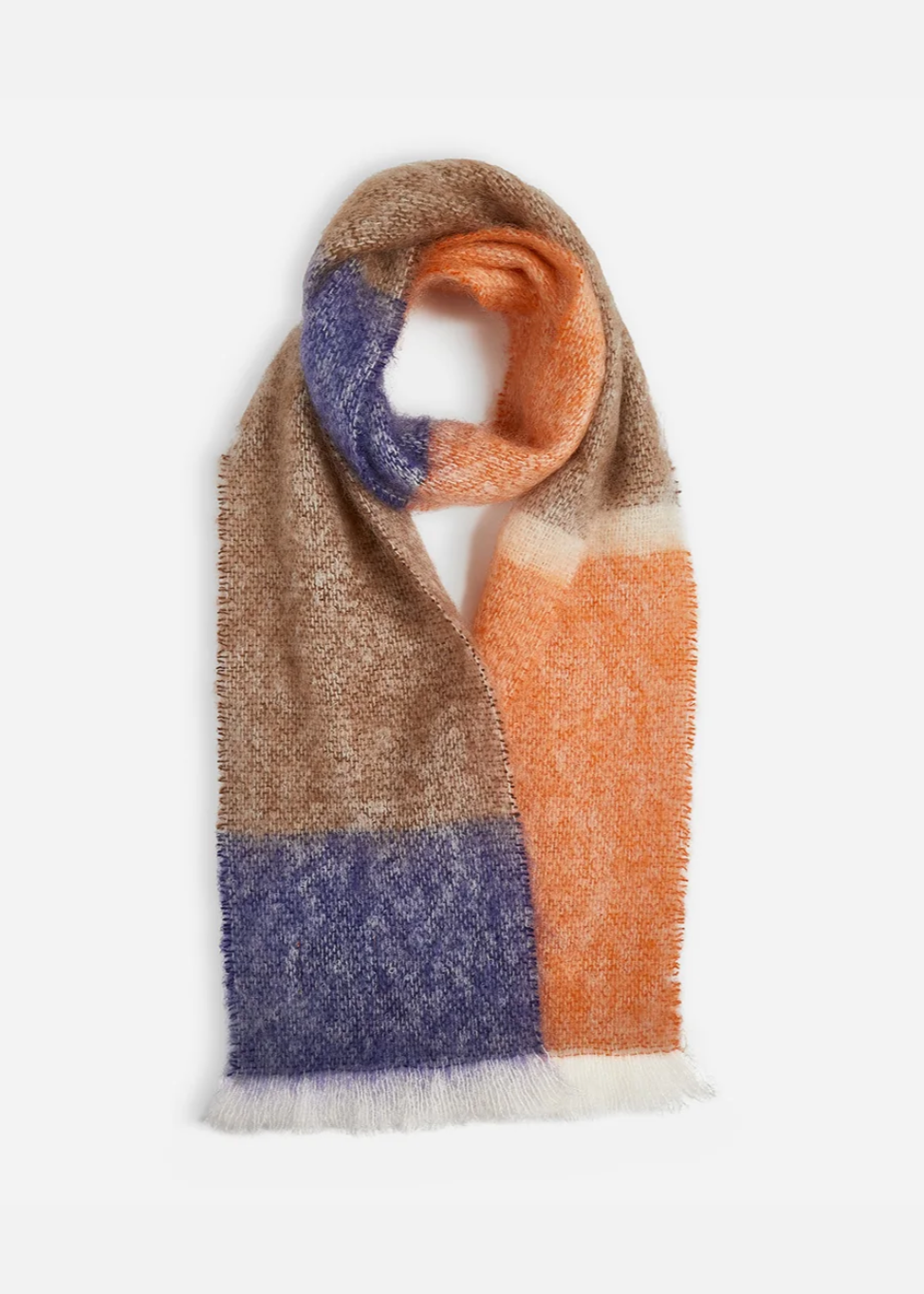 Silare Mohair Scarf - Tangerine