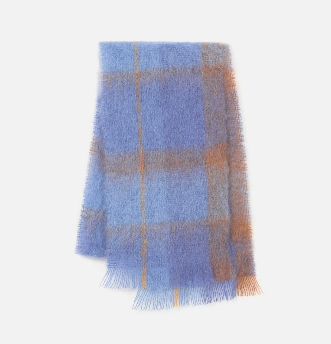 Drumin Mohair Scarf - Bluebird