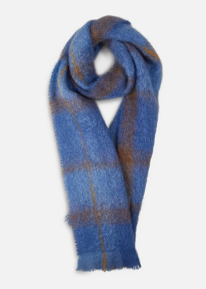 Drumin Mohair Scarf - Bluebird