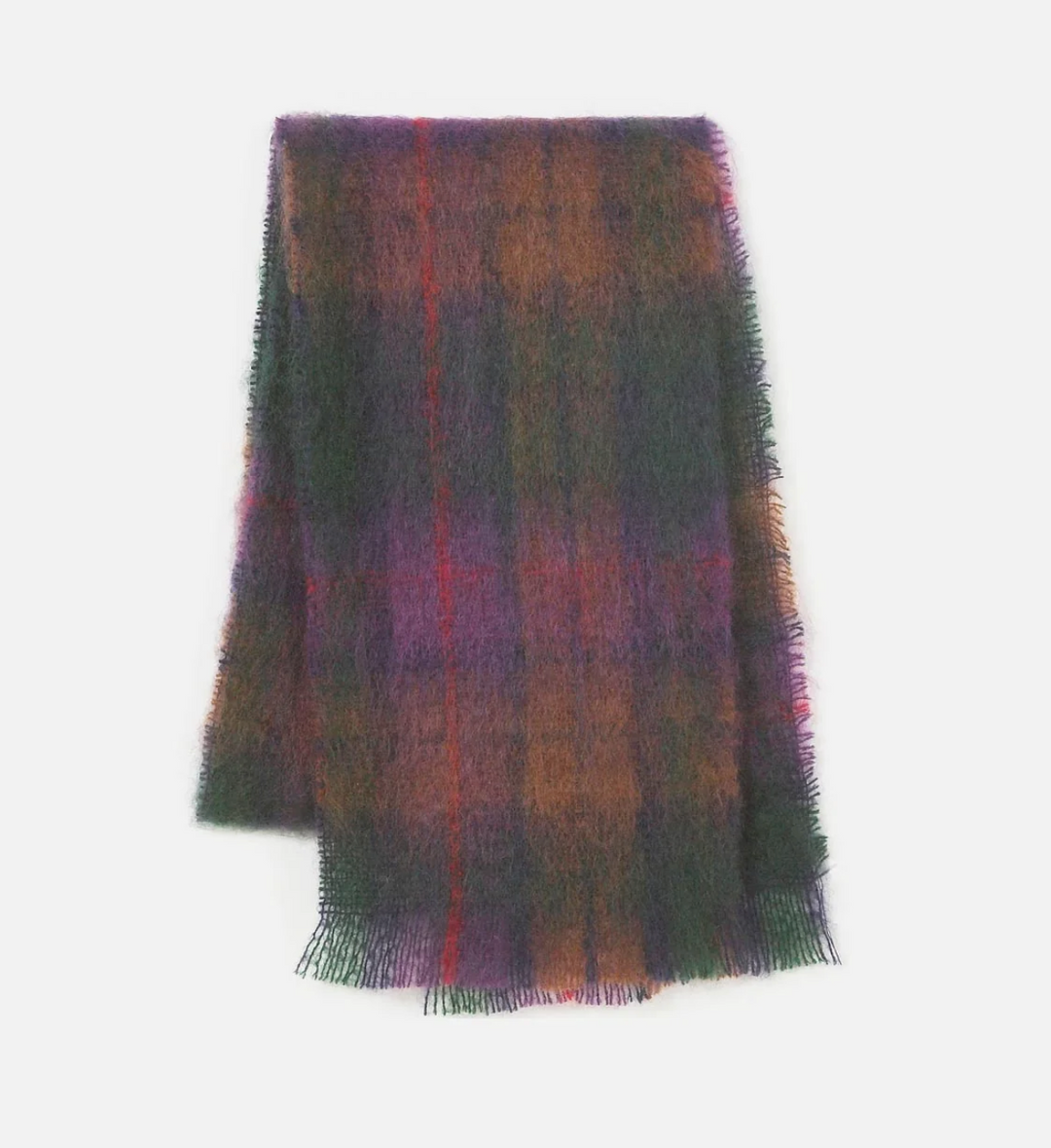 Drumin Mohair Scarf - Woodland