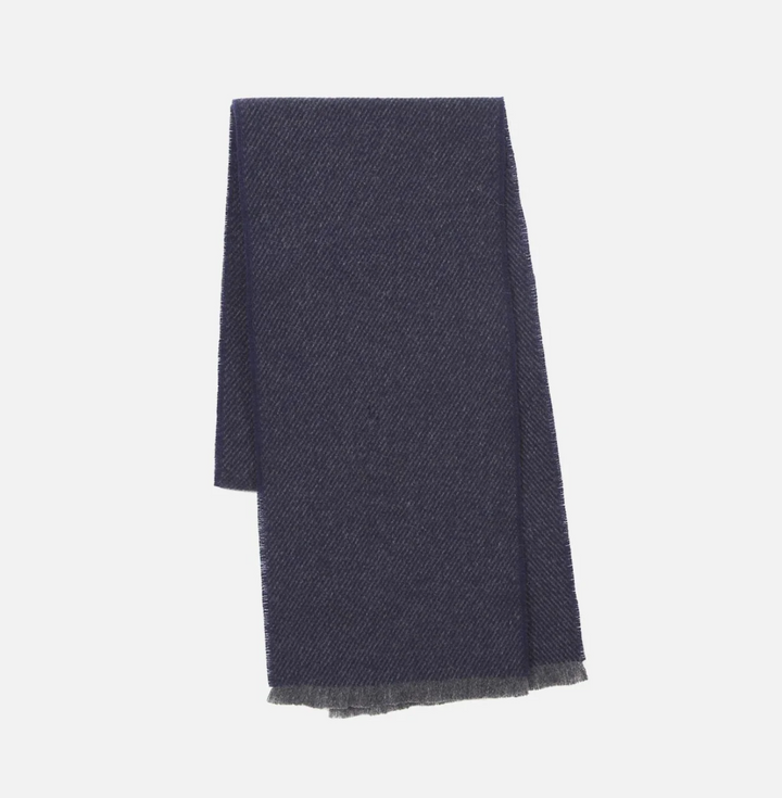 Grange Lambswool Scarf - Navy