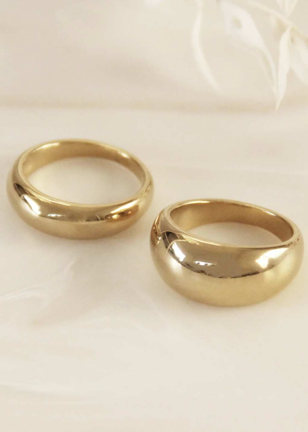 6mm Dome Band Ring - Gold