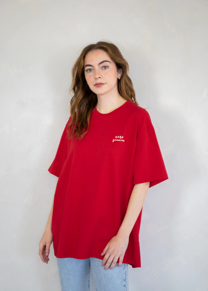 Keep Growing Tee - Red