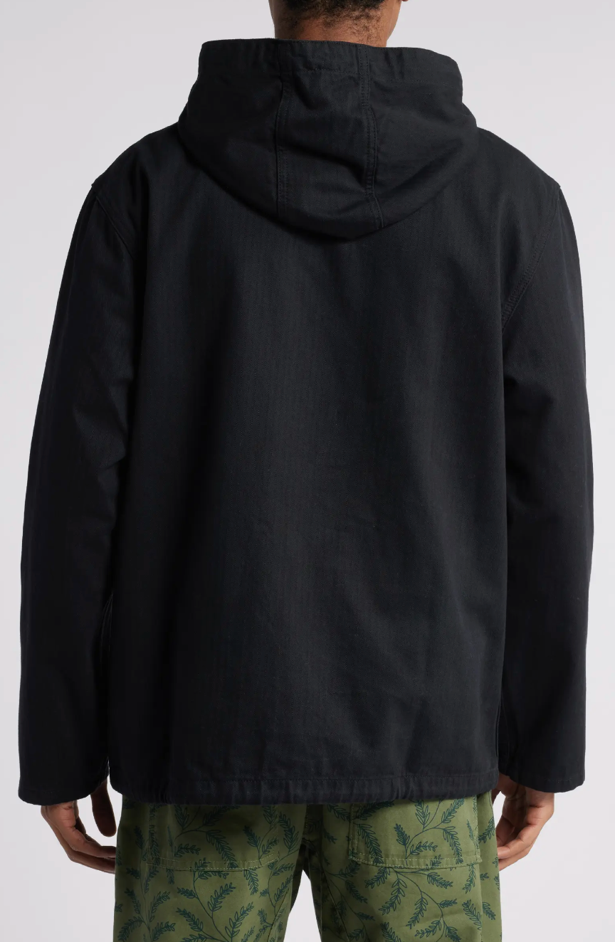 Herringbone Market Smock - Black