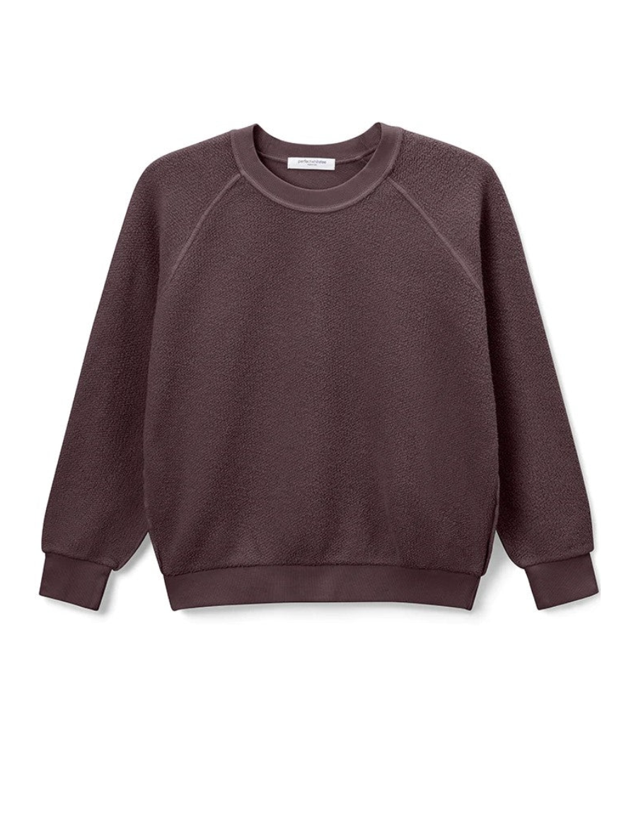 Ziggy Shrunken Crewneck Sweatshirt - Blackberry