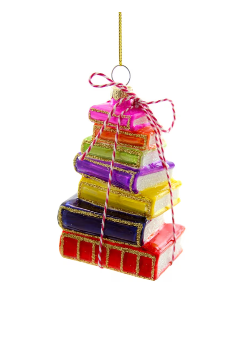 Stacked Books Ornament