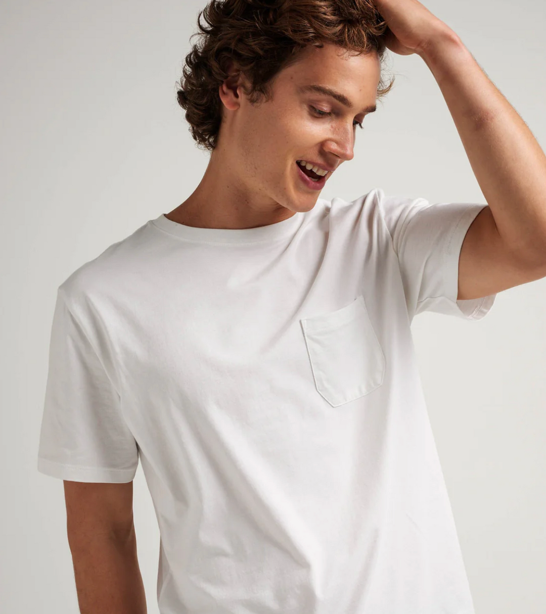 Pima Pocket Tee - White