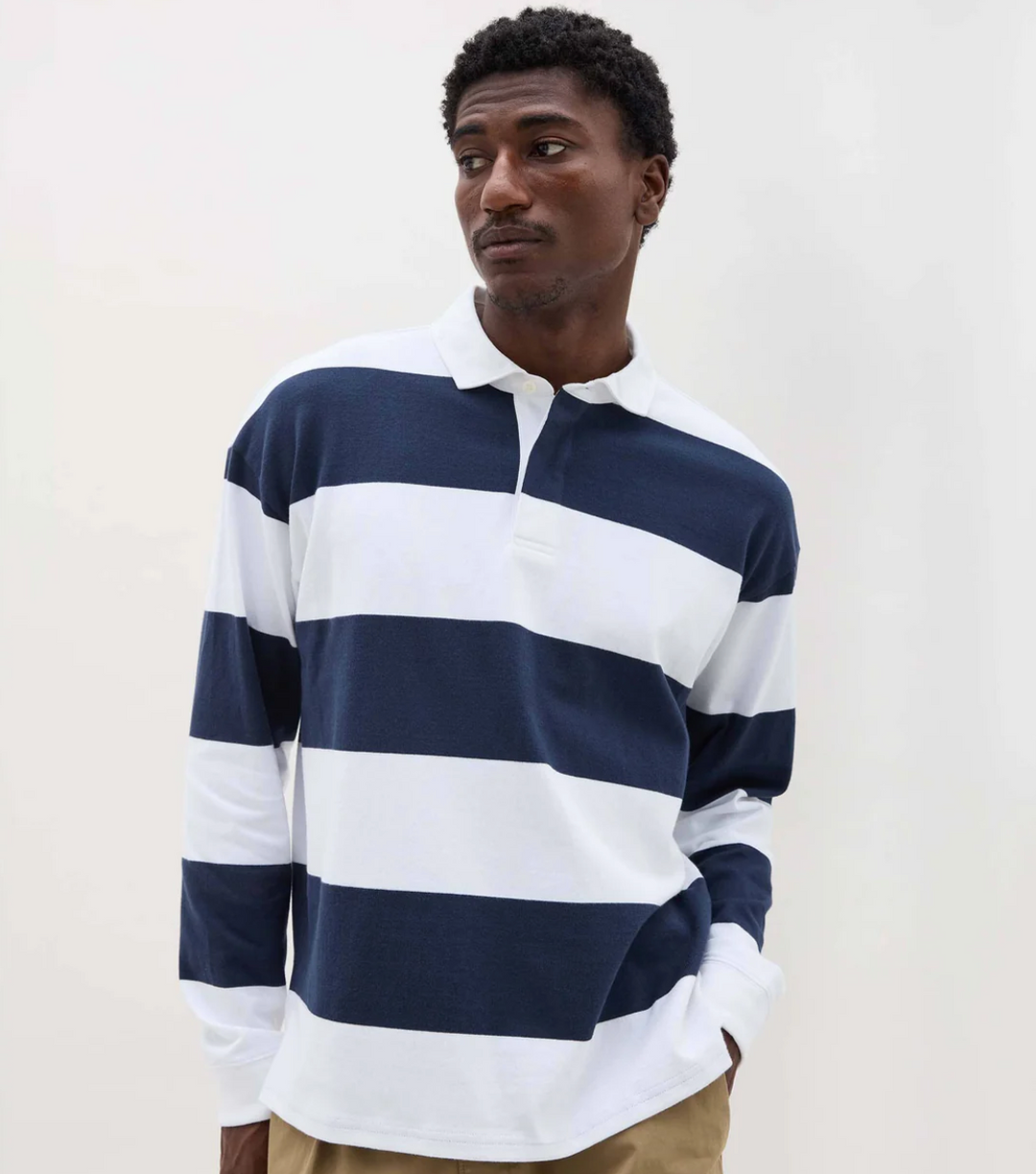 Rugby Polo - Blue Nights Stripe