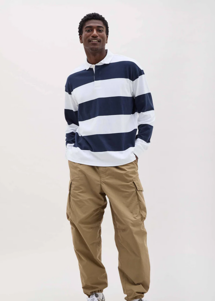 Rugby Polo - Blue Nights Stripe