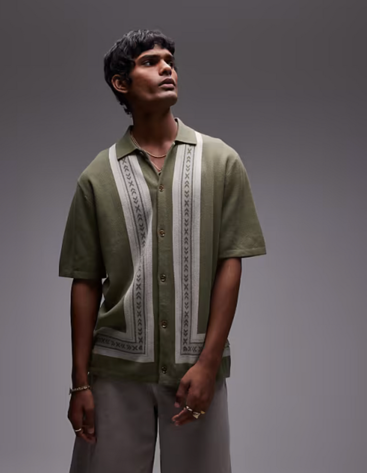 Loma Knitted SS Shirt - Sage