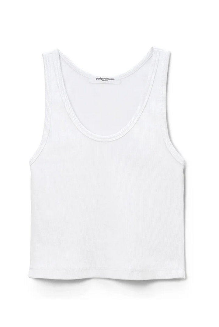 Blondi Rib Tank - White